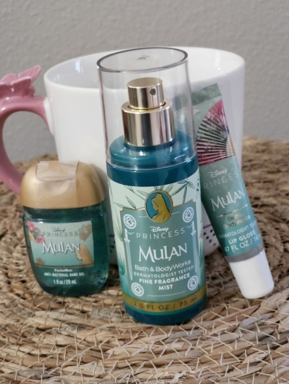 Disney Princess Mulan Bath & Body Trio - Teal and Gold - Picture 5 of 7